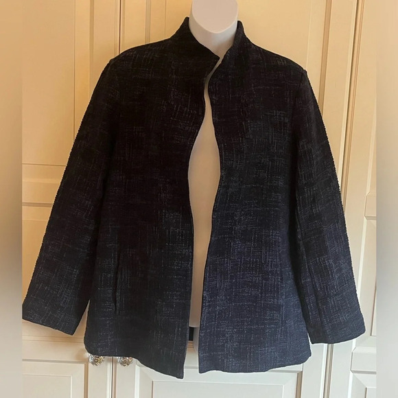 Eileen Fisher Crosshatch
Cotton Tencel Stretch Navy Jacket Size XS. NWOT Office - Picture 6 of 13